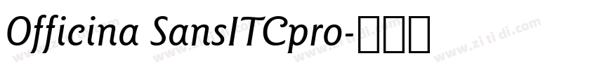 Officina SansITCpro字体转换